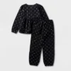 Girls' 2pc Adaptive Long Sleeve Dressy Top And Bottom Set - Cat & Jack™ Black -Cat & Jack Sales Store GUEST 07c87c72 7b25 4cd6 ba46 1c8062529cb9