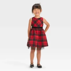 Toddler Girls' Plaid Dress - Cat & Jack™ Red -Cat & Jack Sales Store GUEST 0ba3d9e4 a6cd 410b 8ffb 613cc524316c