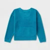 Girls' Adaptive Velour Sweatshirt - Cat & Jack™ Teal Blue 2 Girls' Adaptive Velour Sweatshirt - Cat & Jack™ Teal Blue -Cat & Jack Sales Store GUEST 1028e455 b677 4998 8708 1b2747515907