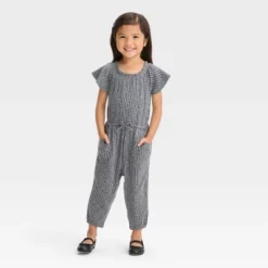 Toddler Girls' Short Sleeve Jumpsuit - Cat & Jack™ -Cat & Jack Sales Store GUEST 11bb353b b2c5 46d5 90f7 f7a27bf36c0c