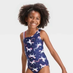 Girls' Unicorn Star One Piece Swimsuit - Cat & Jack™ -Cat & Jack Sales Store GUEST 12cae49c 743f 4245 be1f 61d4d1cbd205