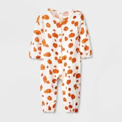 Baby Autumn Gauze Long Sleeve Romper - Cat & Jack™ Cream -Cat & Jack Sales Store GUEST 149860a8 170e 4212 b0f5 520f4f8087dd