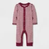 Baby Ribbed Snap Adaptive Romper - Cat & Jack™ Red