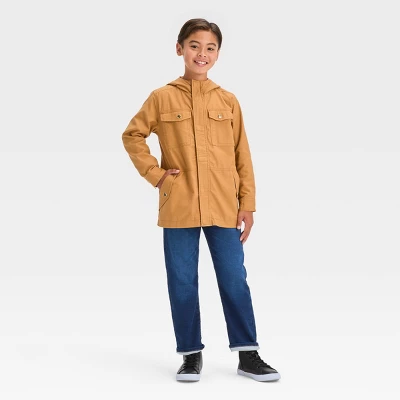 Boys' Solid Jacket - Cat & Jack™ Tan 4 Boys' Solid Jacket - Cat & Jack™ Tan - Image 2
