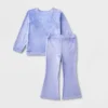 Toddler Girls' 2pc Adaptive Sparkle Velour Set - Cat & Jack™ Periwinkle -Cat & Jack Sales Store GUEST 1e46d8b1 e415 4416 b94f a38dcd10e170