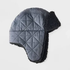 Boys' Quilted Trapper Hat - Cat & Jack™ Gray