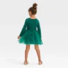 Toddler Girls' Dot Long Sleeve Knit Tulle Dress - Cat & Jack™ Green -Cat & Jack Sales Store GUEST 27b21d6a 30d9 4485 8878 a25aa81e70ab