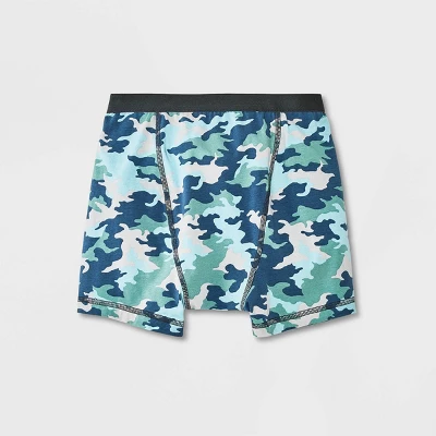 Boys' Adaptive 2pk Camo Briefs - Cat & Jack™ Blue 3 Boys' Adaptive 2pk Camo Briefs - Cat & Jack™ Blue