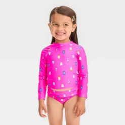 Toddler Girls' Ice Cream Cone Rash Guard Set - Cat & Jack™ Pink -Cat & Jack Sales Store GUEST 28a1094c f73f 4390 b81b e5054768413b