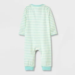 Cat & Jack Sales Store 14 Baby 2pk Mama Romper Set - Cat & Jack⢠Turquoise Green