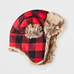 Boys' Buffalo Trapper Hat - Cat & Jack™ Red