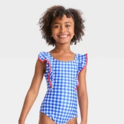 Girls' Gingham Check One Piece Swimsuit - Cat & Jack™ Blue 7 Girls' Gingham Check One Piece Swimsuit - Cat & Jack™ Blue -Cat & Jack Sales Store GUEST 30850d48 4466 4f6f bdf8 962533651cc2