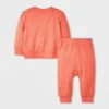 Baby 2pc Cozy Thermal Kangaroo Top & Bottom Set - Cat & Jack™