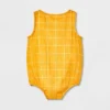 Baby Sun Gauze Tank Henley Romper - Cat & Jack™ Yellow