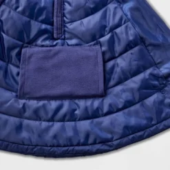 Girls' Adaptive Quilted Cape Jacket - Cat & Jack™ Navy Blue -Cat & Jack Sales Store GUEST 3deb97b7 8c52 4630 a06e d50ae4b9bb5e