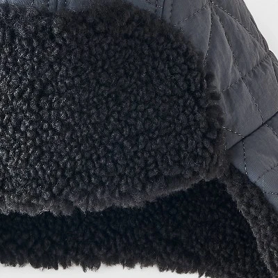 Boys' Quilted Trapper Hat - Cat & Jack™ Gray 4 Boys' Quilted Trapper Hat - Cat & Jack™ Gray - Image 2