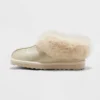 Girls' Lizzie Faux Fur Cuff Bootie Slippers - Cat & Jack™