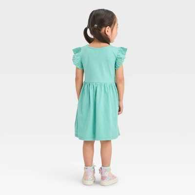 Toddler Girls' Knit Jersey Dress With Pocket - Cat & Jack™ 3 Toddler Girls' Knit Jersey Dress With Pocket - Cat & Jack™