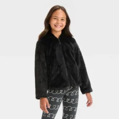 Girls' Faux Fur Zip-Up Jacket - Cat & Jack™ -Cat & Jack Sales Store GUEST 47d9186f 7d68 4c65 b809 05ec359fd62c