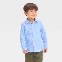 Toddler Boys' Long Sleeve Oxford 'Button-Down' Shirt - Cat & Jack™ Blue -Cat & Jack Sales Store GUEST 47e07e21 f3b4 46bf a7dd 16d657e05663