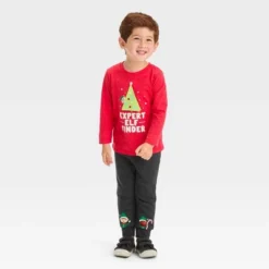 Toddler Boys' 2pc Long Sleeve Graphic T-Shirt And Fleece Jogger Pants Set - Cat & Jack™ Red -Cat & Jack Sales Store GUEST 4b5a3e3f d7d8 4540 85fd 8dfbfc95fa16