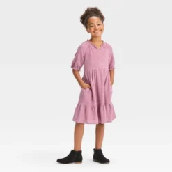 Girls' Short Sleeve Eyelet Dress - Cat & Jack™ -Cat & Jack Sales Store GUEST 5324545f 84c0 4d75 a50a 11ba6583c176