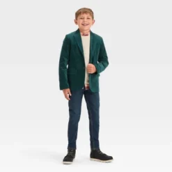 Boys' Long Sleeve Velvet Blazer - Cat & Jack™ Green -Cat & Jack Sales Store GUEST 5827c4cb 7a1b 4e77 b302 48ca0319d049