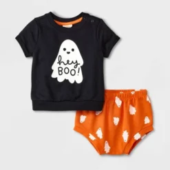 Baby 2pc 'Hey Boo' Sweatshirt & Shorts Set - Cat & Jack™ Black -Cat & Jack Sales Store GUEST 59a7f13a 25fc 41ae b173 4e8667cd6c37