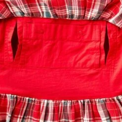 Toddler Girls' Adaptive Abdominal Access Long Sleeve Plaid Tiered Woven Dress - Cat & Jack™ Red -Cat & Jack Sales Store GUEST 608064f2 48fa 477e af67 1c2ea628560e