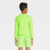 Boys' Solid Long Sleeve Rash Guard Swim Shirt - Cat & Jack™ Lime Green -Cat & Jack Sales Store GUEST 62bfa2ca 559f 4b9d a17b 1bd99a81e6f3