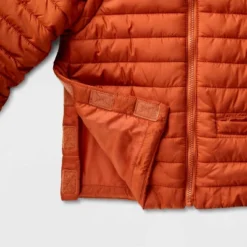 Kids' Adaptive Puffer Jacket - Cat & Jack™ Orange -Cat & Jack Sales Store GUEST 63150afc f2d7 4770 bd25 c633f2694bcc
