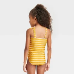Girls' Striped One Piece Swimsuit - Cat & Jack™ Yellow -Cat & Jack Sales Store GUEST 78196486 9ae4 419b 980f fb743bc383df