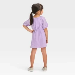 Toddler Girls' Gauze Eyelet Short Sleeve Dress - Cat & Jack™