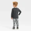 Toddler Boys' Halloween Long Sleeve T-Shirt And Fleece Jogger Pants - Cat & Jack™ Black
