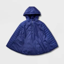 Girls' Adaptive Quilted Cape Jacket - Cat & Jack™ Navy Blue -Cat & Jack Sales Store GUEST 8094bb3e 4592 4bdb bde5 e8fb2d887357