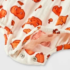 Baby Autumn Gauze Short Sleeve Romper - Cat & Jack™ Cream -Cat & Jack Sales Store GUEST 8150e4ad 7c83 4e42 8e12 403bc1fd714f