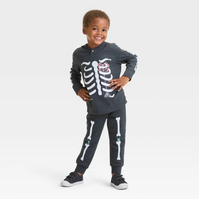 Toddler Boys' Halloween T-Shirt And Pull-On Fleece Jogger Pants Set - Cat & Jack™ Black 5 Toddler Boys' Halloween T-Shirt And Pull-On Fleece Jogger Pants Set - Cat & Jack™ Black - Image 3