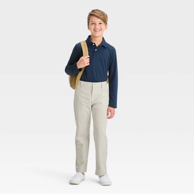 Boys' Straight Fit Uniform Pants - Cat & Jack™ 4 Boys' Straight Fit Uniform Pants - Cat & Jack™ - Image 2