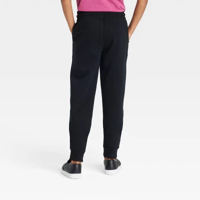 Girls' Fleece Jogger Pants - Cat & Jack™ 3 Girls' Fleece Jogger Pants - Cat & Jack™