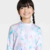 Girls' Tunic Tie-Dye Long Sleeve Rash Guard Swimsuit Top - Cat & Jack™️ White -Cat & Jack Sales Store GUEST 8fde8b07 d118 481a 8cb3 5cdb5ef15230
