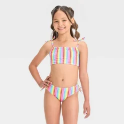 Girls' Rainbow Striped Bikini Set - Cat & Jack™ -Cat & Jack Sales Store GUEST 910c02b1 b94e 4702 9290 c243a659bb47