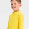 Boys' Solid Rash Guard Top - Cat & Jack™ Yellow -Cat & Jack Sales Store GUEST 91478e84 a58c 4ab1 a35e 344c1cba1d2c