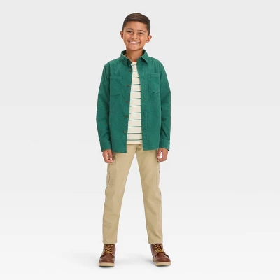 Boys' Long Sleeve Corduroy Button-Down Shirt - Cat & Jack™ 4 Boys' Long Sleeve Corduroy Button-Down Shirt - Cat & Jack™ - Image 2