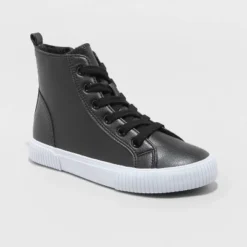 Boys' Glenn High-Top Sneakers - Cat & Jack™ Black -Cat & Jack Sales Store GUEST 9f203d1f 8d49 4011 8933 421f87f1a793