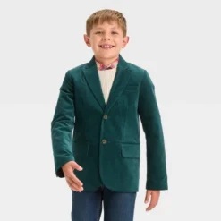 Boys' Long Sleeve Velvet Blazer - Cat & Jack™ Green -Cat & Jack Sales Store GUEST a000aea4 b171 45fb 8db8 1329dd0abe60