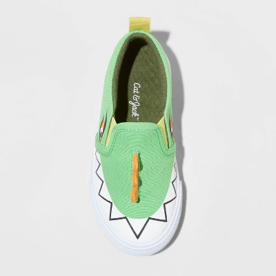 Toddler Boys' Eddy Slip-On Sneakers - Cat & Jack™ Green 4 Toddler Boys' Eddy Slip-On Sneakers - Cat & Jack™ Green - Image 2