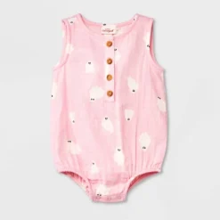 Baby Girls' Ghost Gauze Sleeveless Romper - Cat & Jack™ Light Pink -Cat & Jack Sales Store GUEST a3706c7b 8852 4e76 911f 652fa4767aca