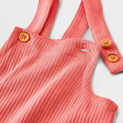 Baby Girls' 2pc Long Sleeve Bodysuit & Overalls Set - Cat & Jack™ Peach Orange -Cat & Jack Sales Store GUEST a3790941 e2f5 4a03 a781 e0a9e21ff25b