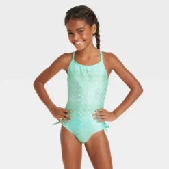 Girls' Fancy Scales One Piece Swimsuit - Cat & Jack™️ Light Teal Green -Cat & Jack Sales Store GUEST addabc71 140c 4897 98bf db147c55ff0e