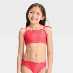 Girls' Sparkle & Shine Bikini Set - Cat & Jack™ Red -Cat & Jack Sales Store GUEST b2342108 f28d 4242 8aab 2a848790908b